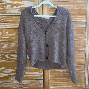 Womens Brown Cardigan